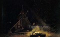 Camp Fire Realismo pintor Winslow Homer